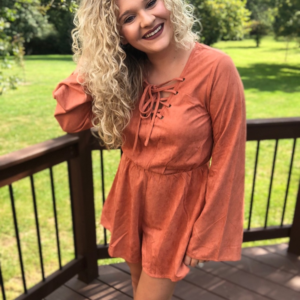 Rust Orange Romper
